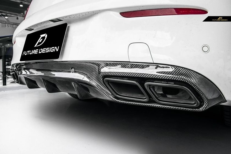 W205 C63 Coupe – C63 style Carbon Rear Diffuser 04